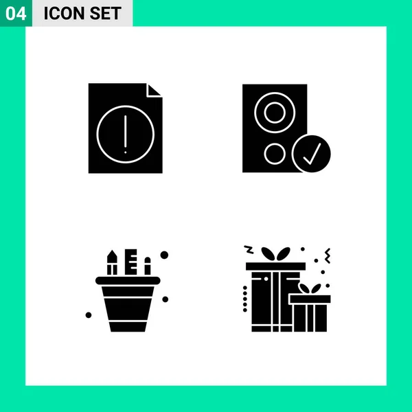 Set Universal Creative Icons Simply Vector Illustrations Web Mobile Apps — Stock Vector