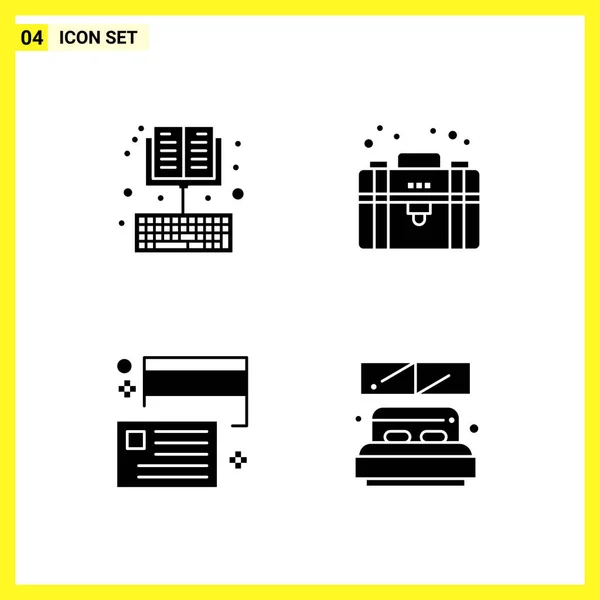 Set Universeller Kreativer Symbole Einfach Vektorillustrationen Für Web Und Mobile — Stockvektor