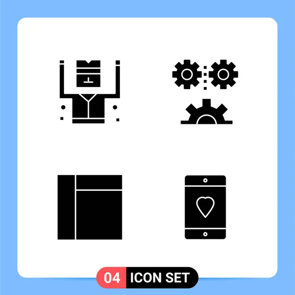 Set Universal Creative Icons Simply Vector Illustrations Web Mobile Apps — Stock Vector