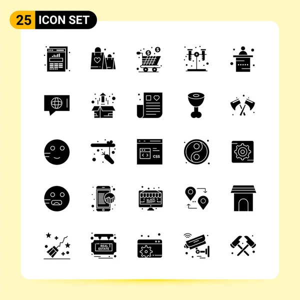 Conjunto Iconos Creativos Universales Simplemente Vector Ilustraciones Para Aplicaciones Web — Vector de stock