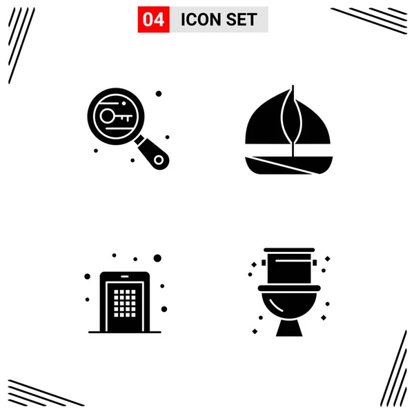 Conjunto Iconos Creativos Universales Simplemente Vector Ilustraciones Para Aplicaciones Web — Vector de stock