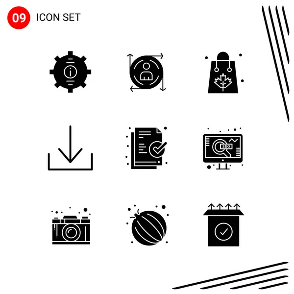 Conjunto Iconos Creativos Universales Simplemente Vector Ilustraciones Para Aplicaciones Web — Vector de stock