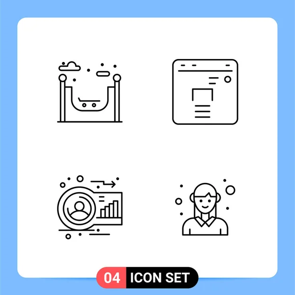 Vector Illustration Icons Set — Stock Vector