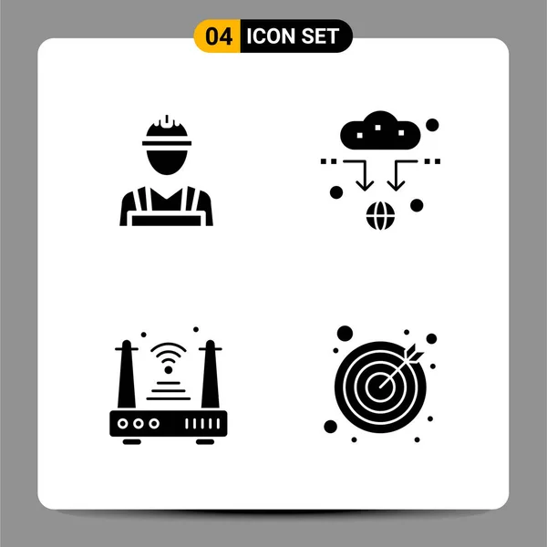 Set Universal Creative Icons Simply Vector Illustrations Web Mobile Apps — Stock Vector