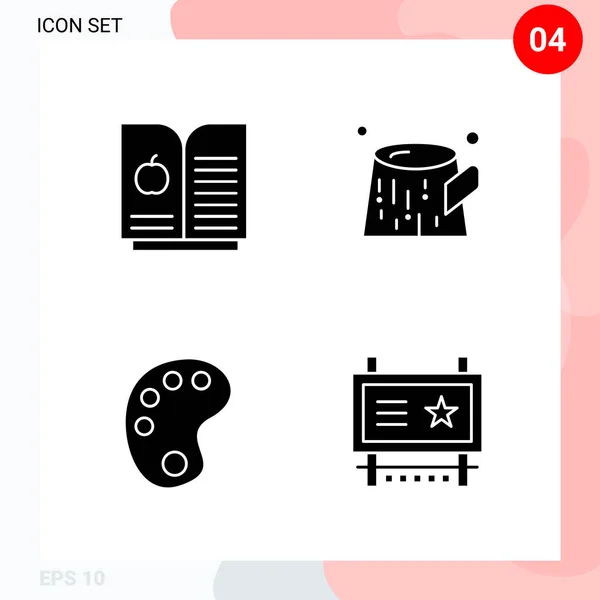 Conjunto Iconos Creativos Universales Simplemente Vector Ilustraciones Para Aplicaciones Web — Archivo Imágenes Vectoriales