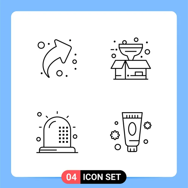 Set Universal Creative Icons Simply Vector Illustrations Web Mobile Apps — Stock Vector