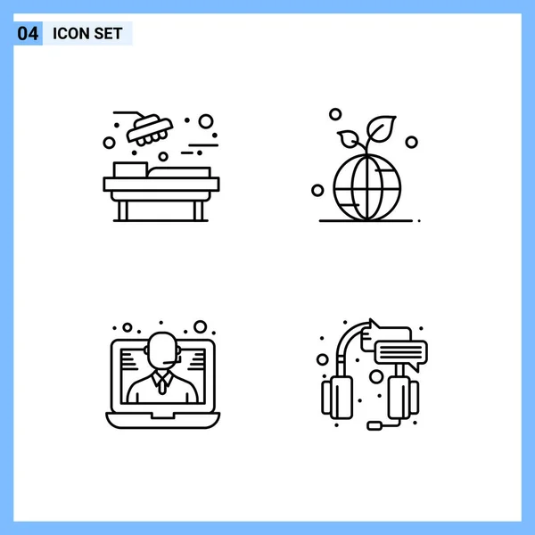 Conjunto Iconos Creativos Universales Simplemente Vector Ilustraciones Para Aplicaciones Web — Archivo Imágenes Vectoriales