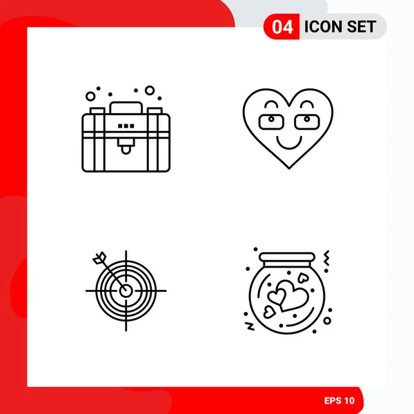 Set Dari Ikon Kreatif Universal Cukup Ilustrasi Vektor Untuk Aplikasi - Stok Vektor