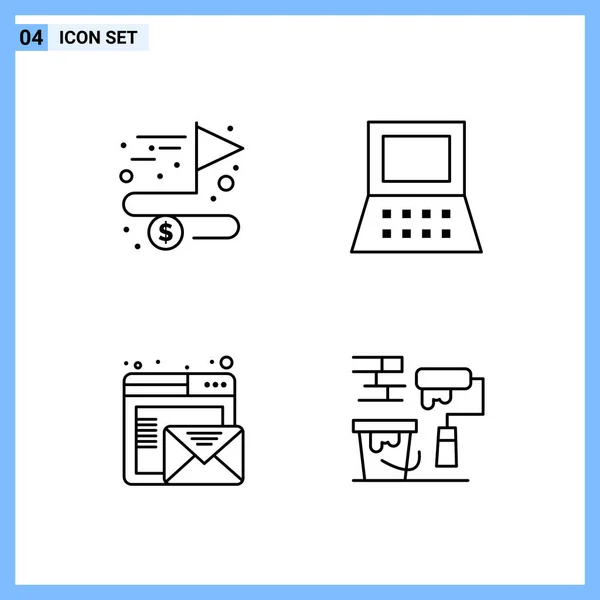 Set of 25 Universal Business Icons Vector — Stock Vector