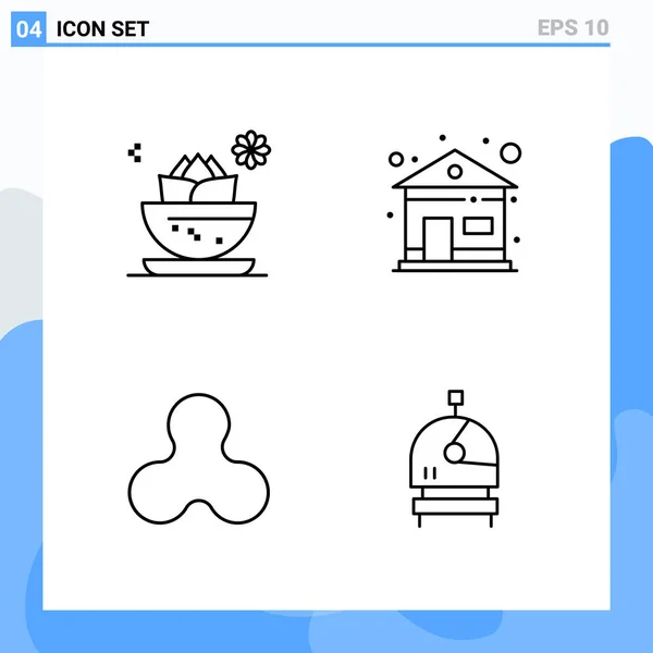 Set Universal Creative Icons Simply Vector Illustrations Web Mobile Apps — Stock Vector