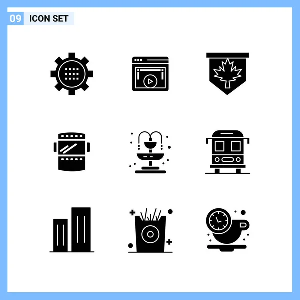 Conjunto Iconos Creativos Universales Simplemente Vector Ilustraciones Para Aplicaciones Web — Vector de stock