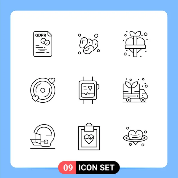 Conjunto Iconos Creativos Universales Simplemente Vector Ilustraciones Para Aplicaciones Web — Archivo Imágenes Vectoriales