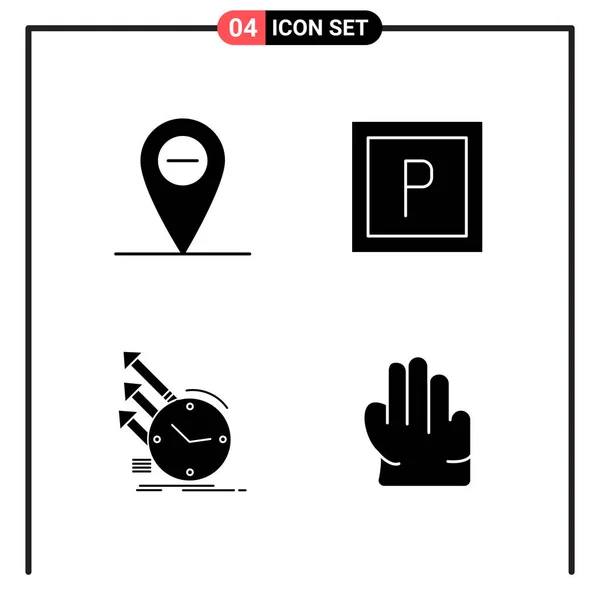 Conjunto Iconos Creativos Universales Simplemente Vector Ilustraciones Para Aplicaciones Web — Archivo Imágenes Vectoriales