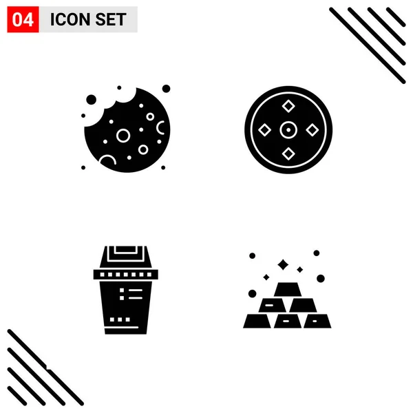 Conjunto Iconos Creativos Universales Simplemente Vector Ilustraciones Para Aplicaciones Web — Vector de stock