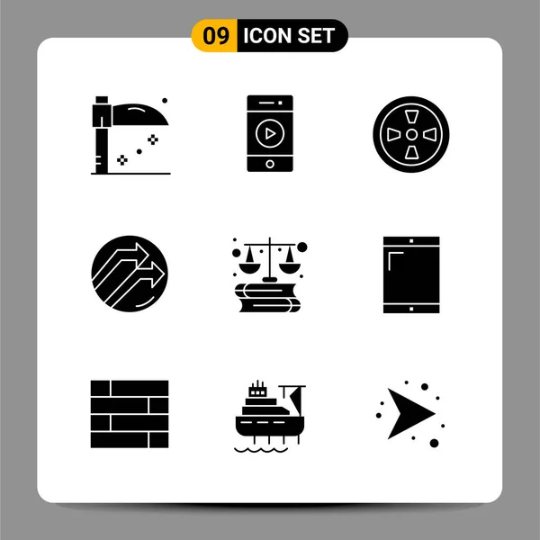 Conjunto Iconos Creativos Universales Simplemente Vector Ilustraciones Para Aplicaciones Web — Archivo Imágenes Vectoriales