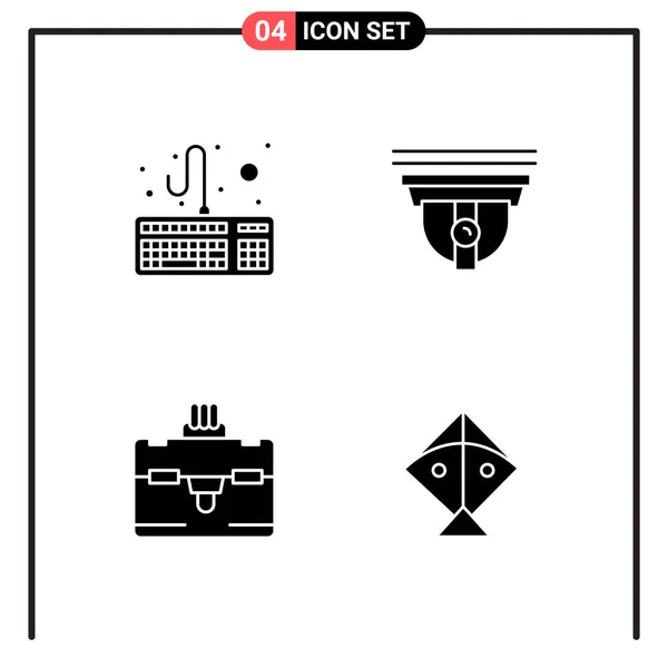 Set Universeller Kreativer Symbole Einfach Vektorillustrationen Für Web Und Mobile — Stockvektor