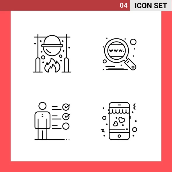 Set of 25 Universal Business Icons Vector — Stock Vector