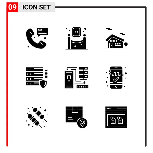 Conjunto Iconos Creativos Universales Simplemente Vector Ilustraciones Para Aplicaciones Web — Vector de stock