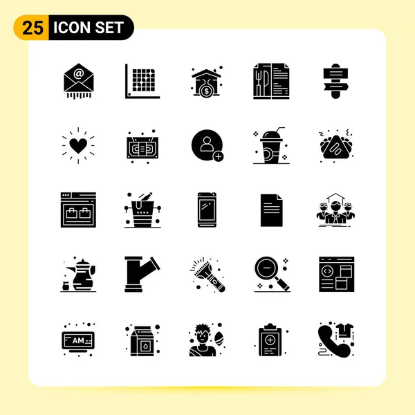 Conjunto Iconos Creativos Universales Simplemente Vector Ilustraciones Para Aplicaciones Web — Vector de stock