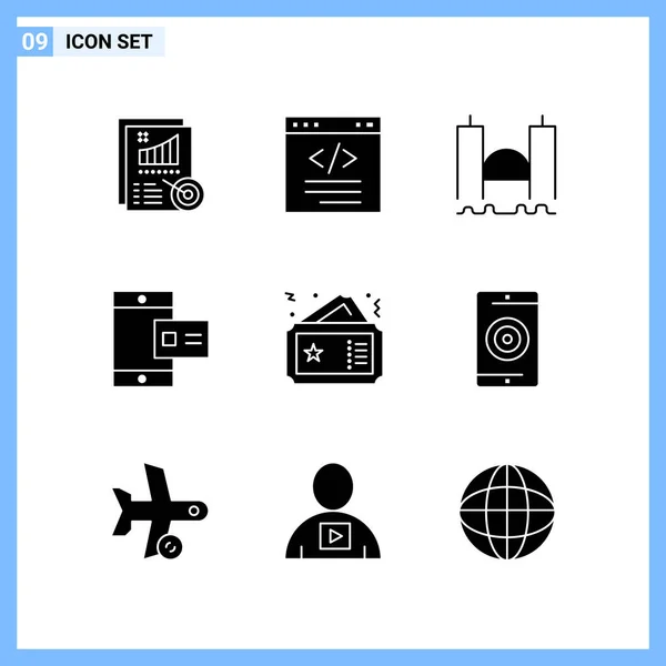 Set Universal Creative Icons Simply Vector Illustrations Web Mobile Apps — Stock Vector