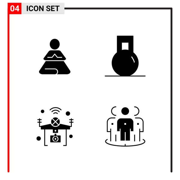 Set Universeller Kreativer Symbole Einfach Vektorillustrationen Für Web Und Mobile — Stockvektor