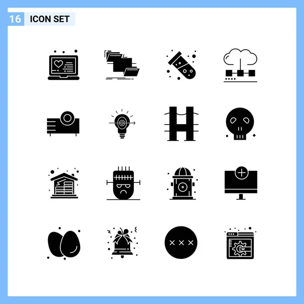 Conjunto Iconos Creativos Universales Simplemente Vector Ilustraciones Para Aplicaciones Web — Vector de stock