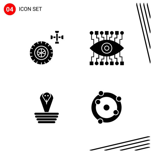 Set Universal Creative Icons Simply Vector Illustrations Web Mobile Apps — Stock Vector