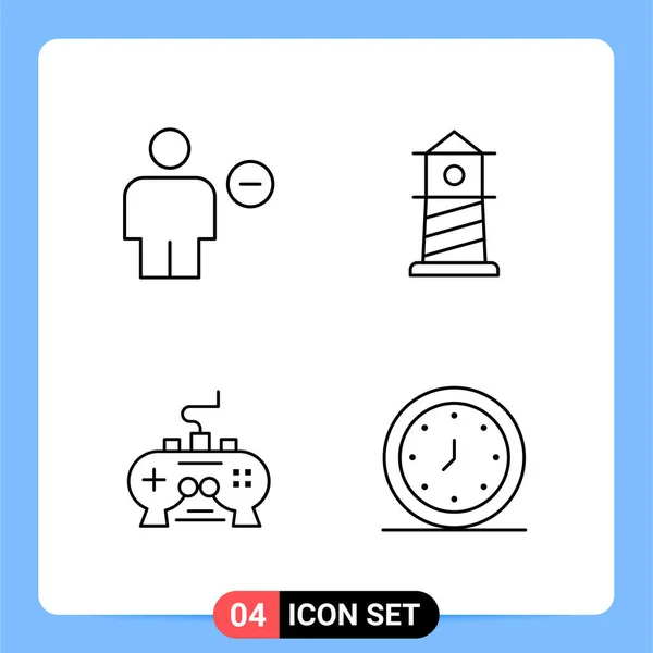 Set Universal Creative Icons Simply Vector Illustrations Web Mobile Apps — Stock Vector