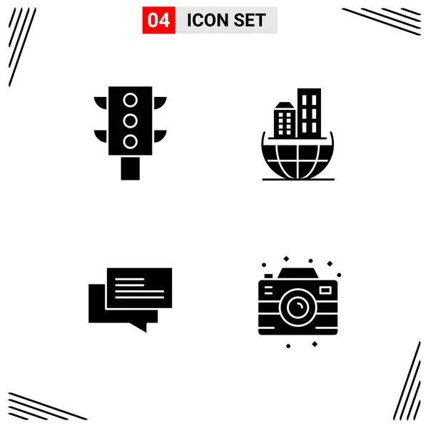 Conjunto Iconos Creativos Universales Simplemente Vector Ilustraciones Para Aplicaciones Web — Vector de stock