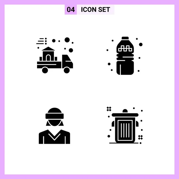 Conjunto Iconos Creativos Universales Simplemente Vector Ilustraciones Para Aplicaciones Web — Archivo Imágenes Vectoriales