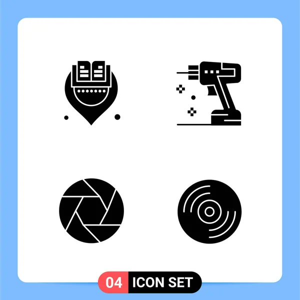 Conjunto Iconos Creativos Universales Simplemente Vector Ilustraciones Para Aplicaciones Web — Archivo Imágenes Vectoriales