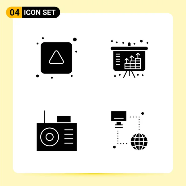 Conjunto Iconos Creativos Universales Simplemente Vector Ilustraciones Para Aplicaciones Web — Vector de stock