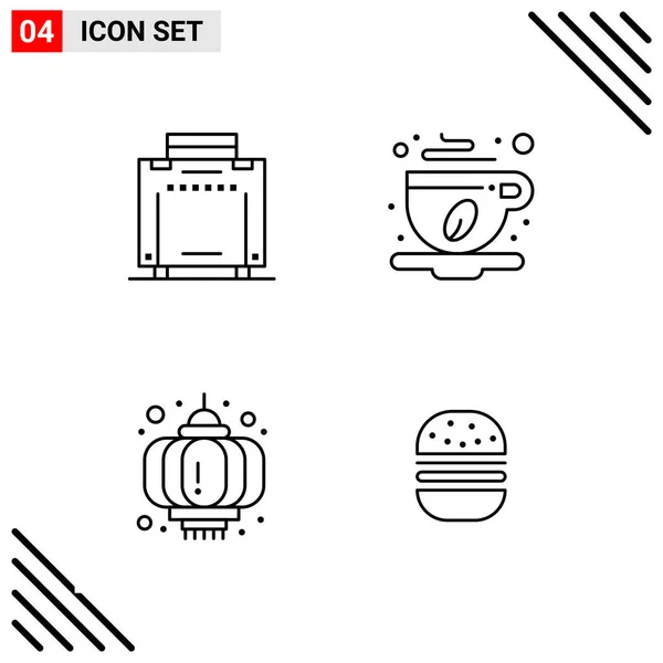 Conjunto Iconos Creativos Universales Simplemente Vector Ilustraciones Para Aplicaciones Web — Vector de stock