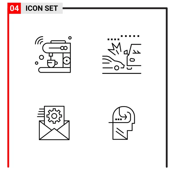 Set Universal Creative Icons Simply Vector Illustrations Web Mobile Apps — Stock Vector