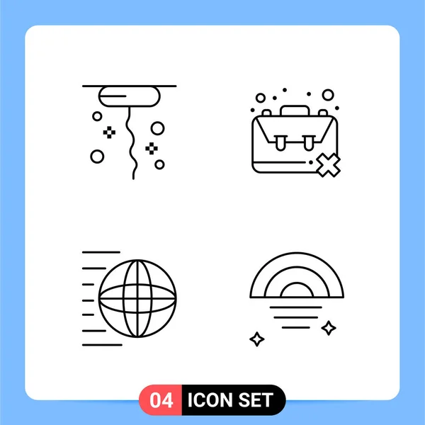 Conjunto Iconos Creativos Universales Simplemente Vector Ilustraciones Para Aplicaciones Web — Archivo Imágenes Vectoriales