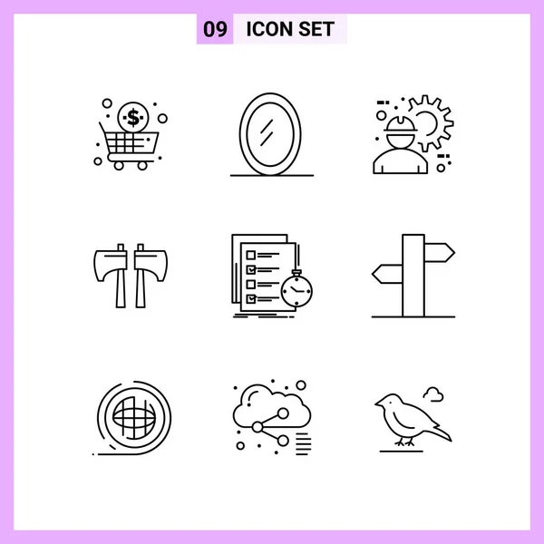 Set de 25 iconos de negocio universales Vector — Archivo Imágenes Vectoriales