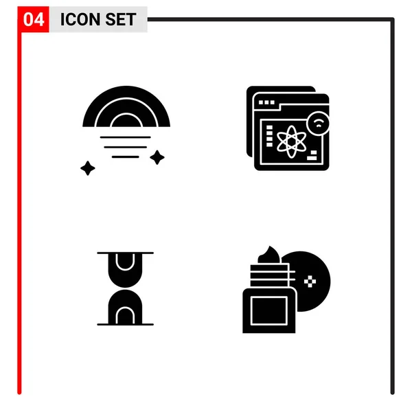 Set Universal Creative Icons Simply Vector Illustrations Web Mobile Apps — Stock Vector