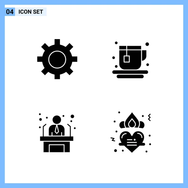 Conjunto Iconos Creativos Universales Simplemente Vector Ilustraciones Para Aplicaciones Web — Archivo Imágenes Vectoriales