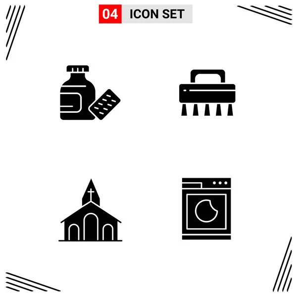 Conjunto Iconos Creativos Universales Simplemente Vector Ilustraciones Para Aplicaciones Web — Vector de stock