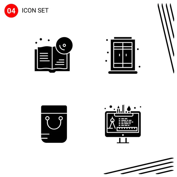 Conjunto Iconos Creativos Universales Simplemente Vector Ilustraciones Para Aplicaciones Web — Vector de stock