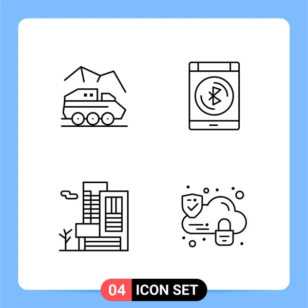 Conjunto Iconos Creativos Universales Simplemente Vector Ilustraciones Para Aplicaciones Web — Vector de stock