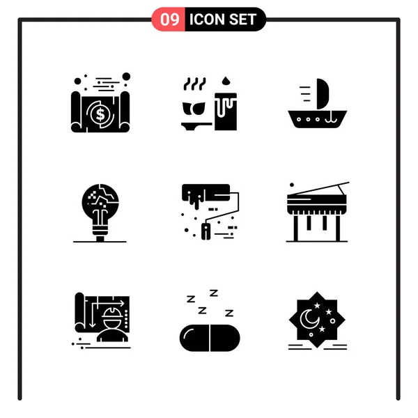 Conjunto Iconos Creativos Universales Simplemente Vector Ilustraciones Para Aplicaciones Web — Vector de stock