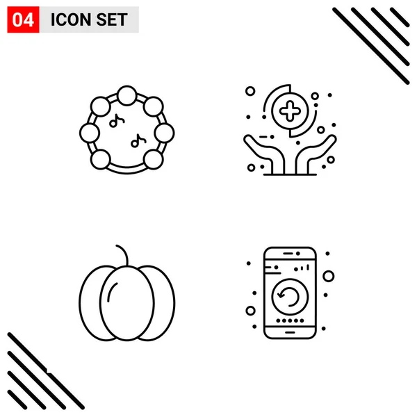 Conjunto Iconos Creativos Universales Simplemente Vector Ilustraciones Para Aplicaciones Web — Vector de stock