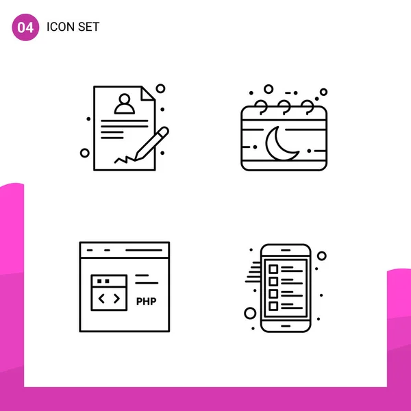 Set of 25 Universal Business Icons Vector — Stock Vector