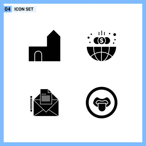 Set Universal Creative Icons Simply Vector Illustrations Web Mobile Apps — Stock Vector