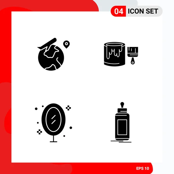 Set Dari Ikon Kreatif Universal Cukup Ilustrasi Vektor Untuk Aplikasi - Stok Vektor