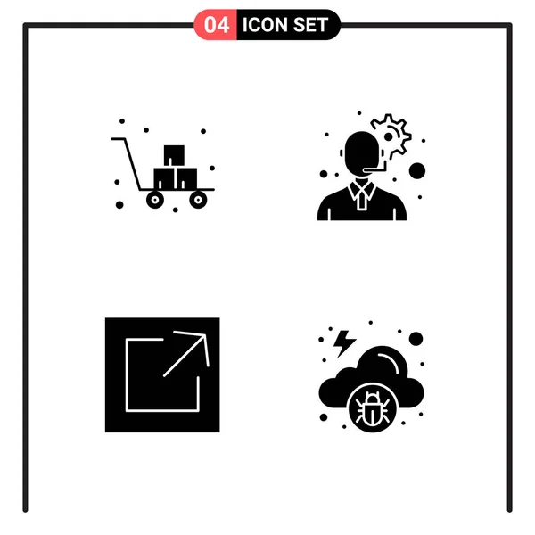 Conjunto Iconos Creativos Universales Simplemente Vector Ilustraciones Para Aplicaciones Web — Vector de stock