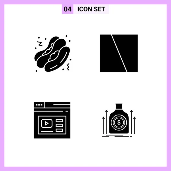 Set Universal Creative Icons Simply Vector Illustrations Web Mobile Apps — Stock Vector