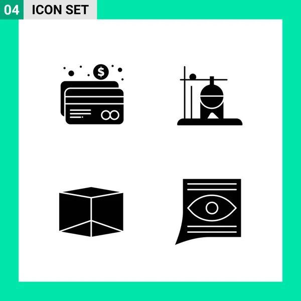 Conjunto Iconos Creativos Universales Simplemente Vector Ilustraciones Para Aplicaciones Web — Archivo Imágenes Vectoriales