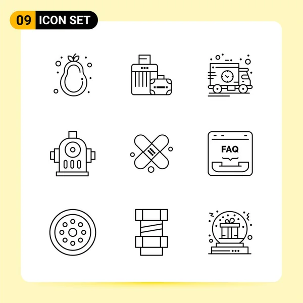 Set of 25 Universal Business Icons Vector — Stock Vector